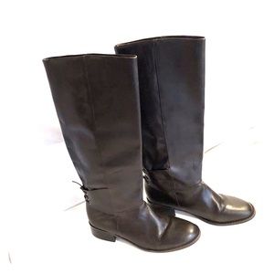 dELiA*s dark brown leather - size 7 boots.
